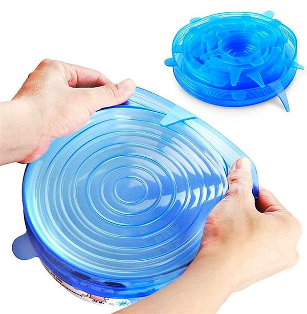 Reusable Silicone Cover Lid - 6 Set